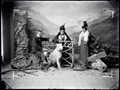 Lienhard & Salzborn, Kurgäste, St. Moritz, Studio-Aufnahme, ca. 1900