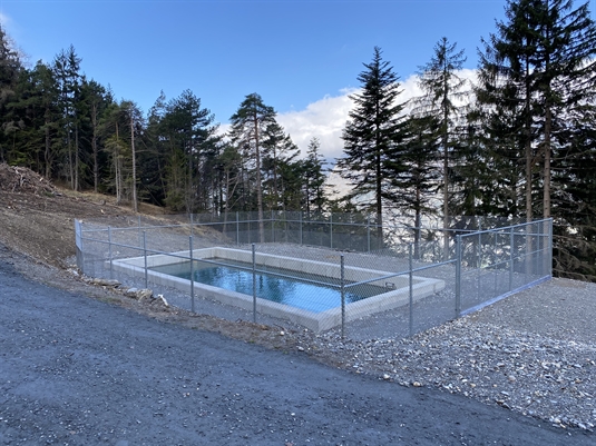 Foto Löschwasserbecken