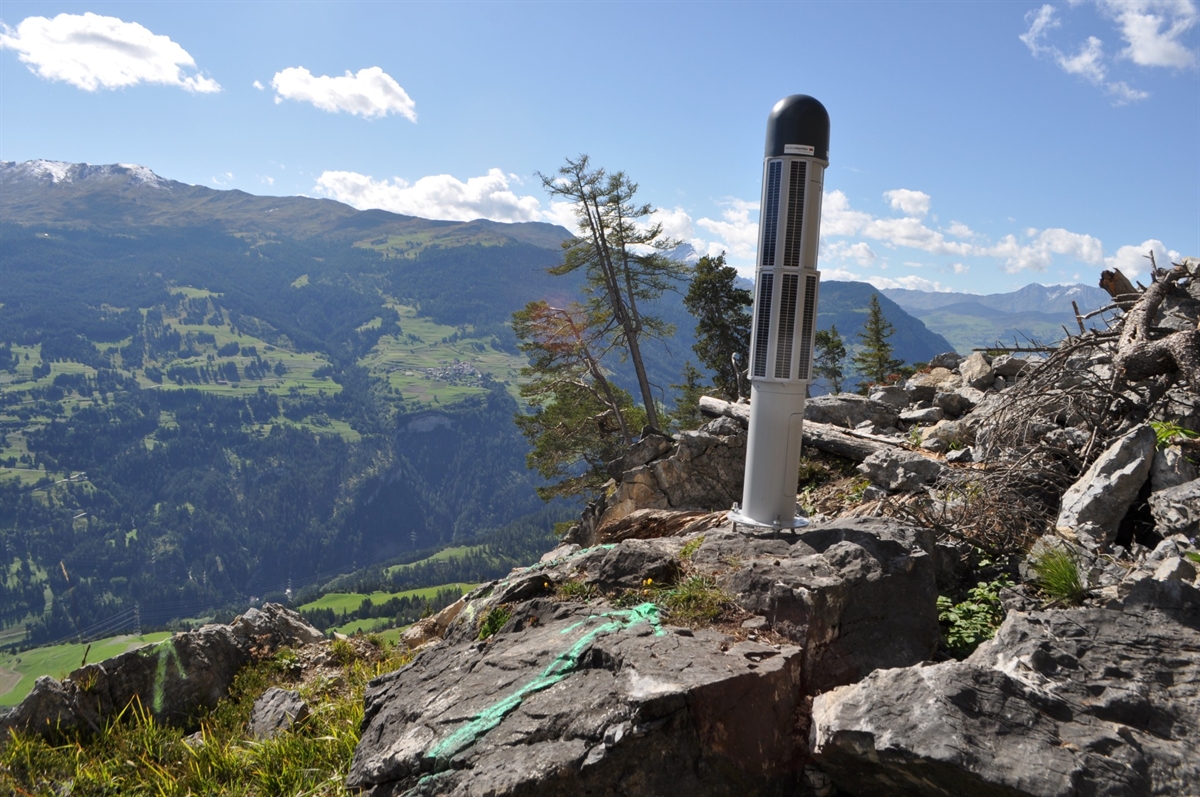 Foto Frühwarnsystem Rutschung Brienz