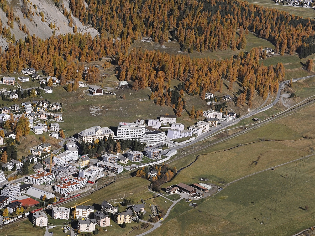 Luftbild Spital Oberengadin