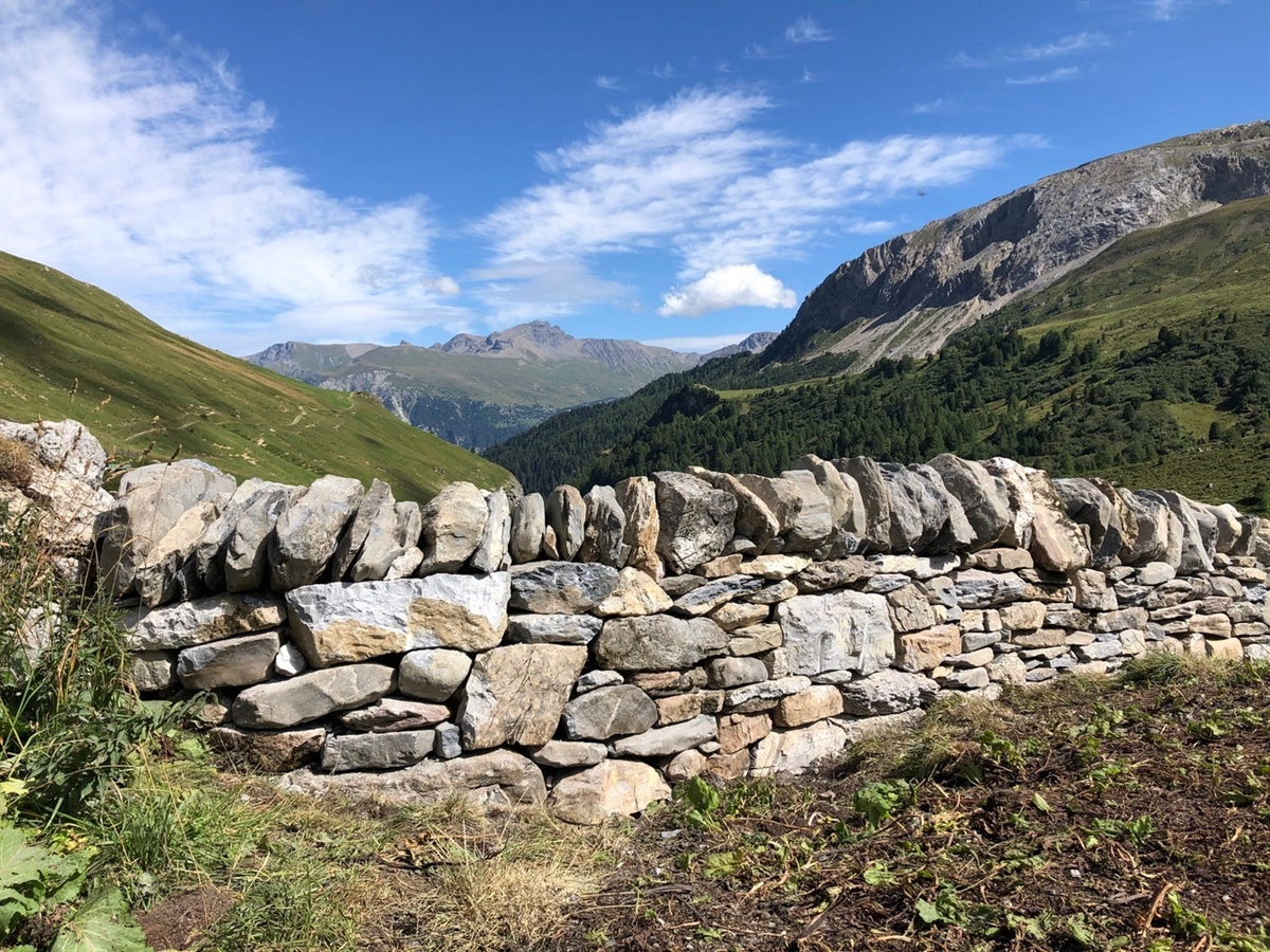 Foto einer Trockenmauer
