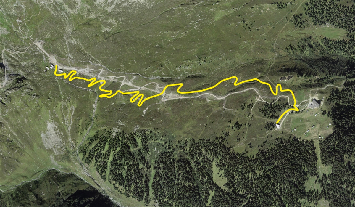 Karte Mountainbikeweg
