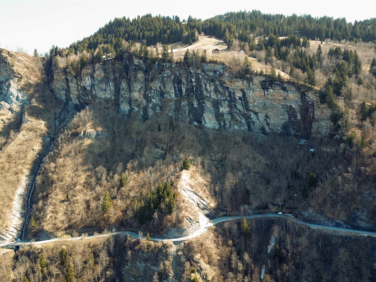 Abbruchstelle Felssturz