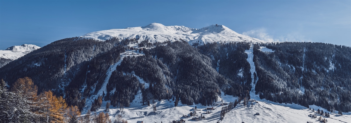 Luftbild mit Ist-Zustand der Skipiste
