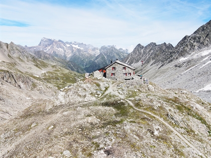 Visualisierung Neubau Cavardiras-Hütte SAC