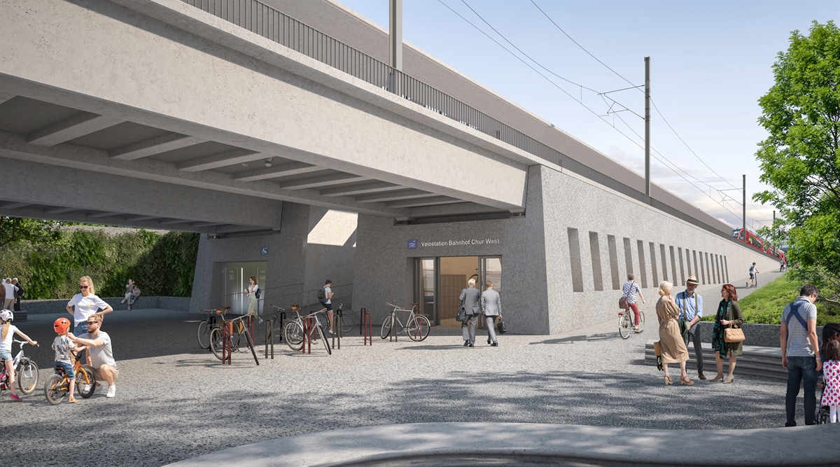 Visualisierung Bahnhof Chur West