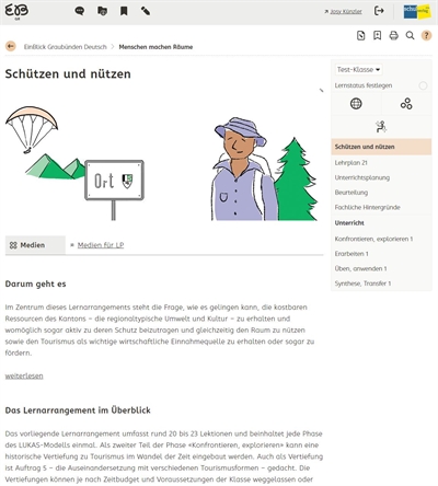 Beispiel aus dem Lehrmittel in Deutsch