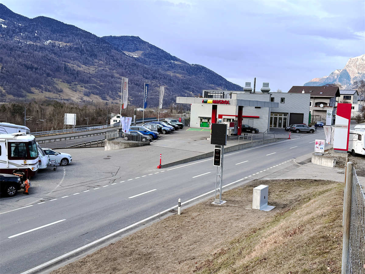 Zizers Teilautomatisierte Verkehrslenkung als Pilotversuch 
