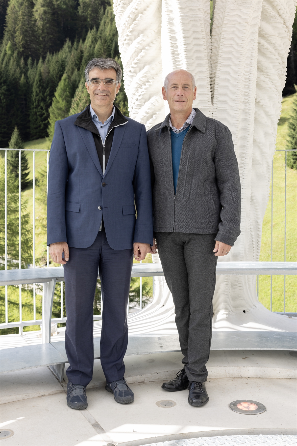 Regierungspräsident Marcus Caduff und Regierungspräsident Martin Kessler