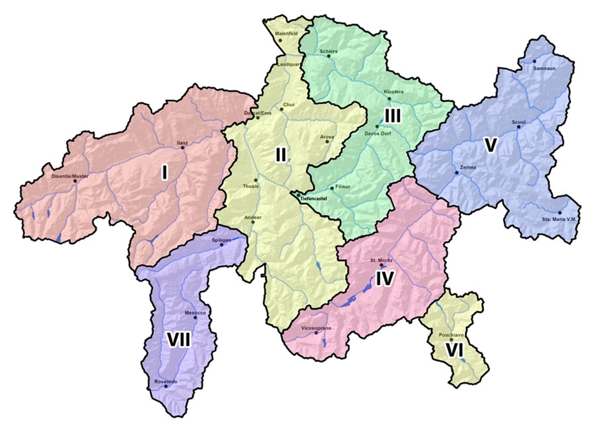 Übersicht Fischereibezirke