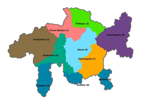 Waldstandort-Regionen