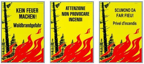 Geringe bis mässige Wald- und Flurbrandgefahr
