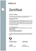 Auszeichnung Minergie-P-ECO