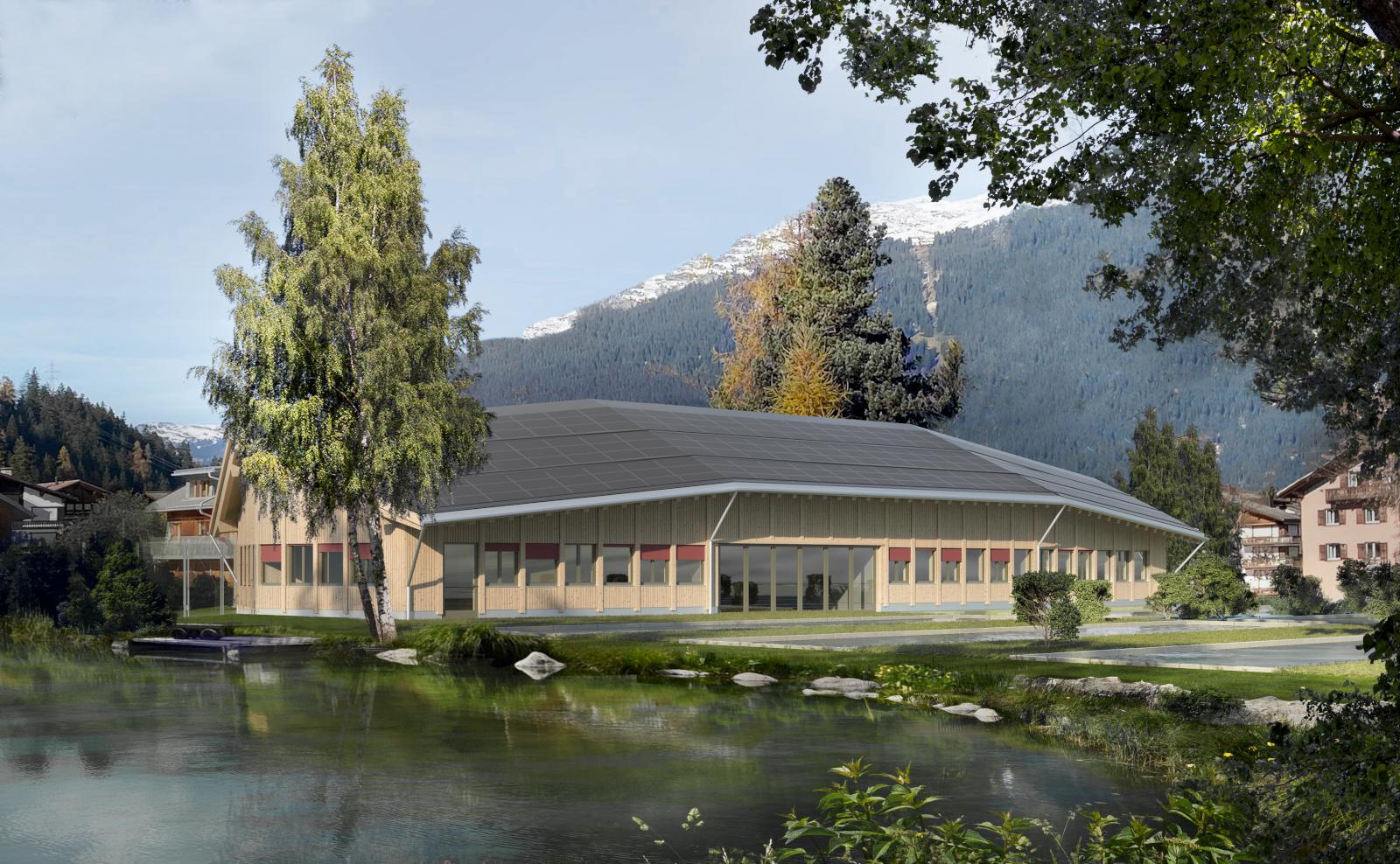 Aussenvisualisierung Fichzuchtanlage Klosters 