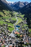 Klosters Platz-Monbiel nach erfolgten Baumassnahmen (Übersicht)