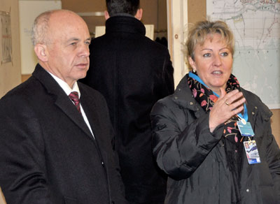 Bundesrat Maurer und Regierungsrätin Barbara Janom Steiner