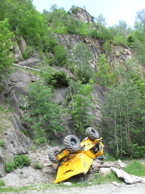 Arbeitsunfall mit Dumper