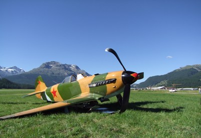 Der russische YAK-Jagdflieger, Baujahr 1944