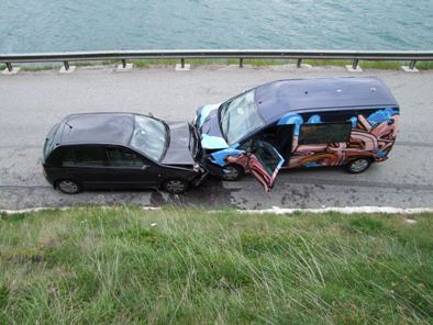 Endlage Verkehrsunfall Sils