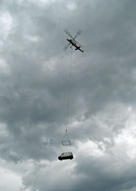 Abtransport durch die Luft