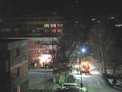 Brandfall an einem Churer Mehrfamilienhaus