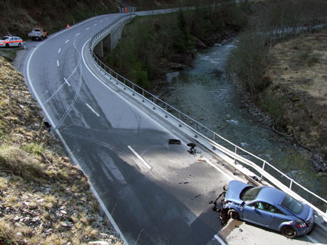 Übersicht über die Unfallstelle
