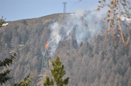 Waldbrand Celerina