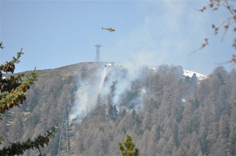 Waldbrand Celerina-1