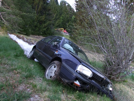 VU Trin Endlage Unfallauto