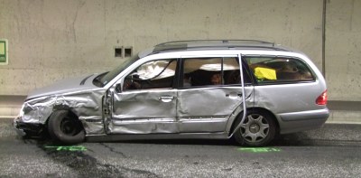 Verkehrsunfall im Gotschnatunnel