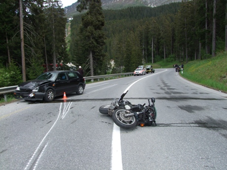 Frontalkollision Lenzerheide bei der Seekurve