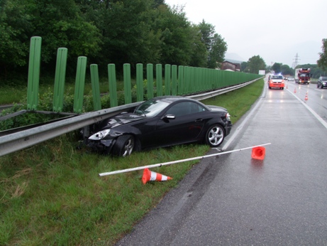 VU A13 Trimmis Endlage Unfallfahrzeug