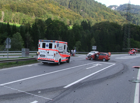 Die Kollision bei Schiers forderte fünf Verletzte