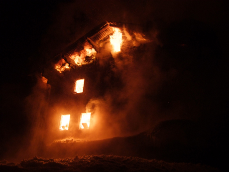 Das Haus stand schnell in Vollbrand
