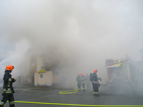 Beim Brand entstand eine starke Rauchentwicklung