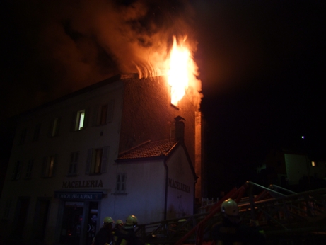 Brand in Mesocco