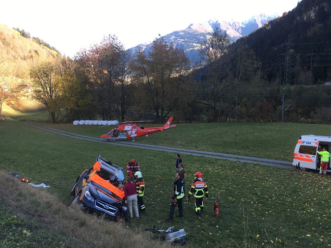 Rettungskräfte sind vor Ort