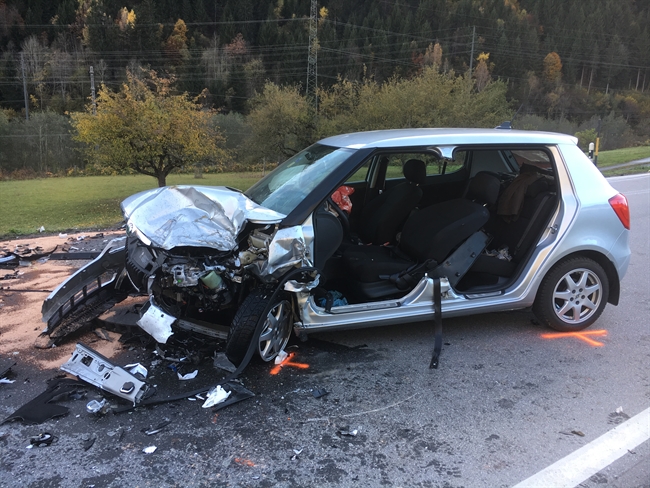 Eines der beiden aufgeschnittenen Fahrzeuge