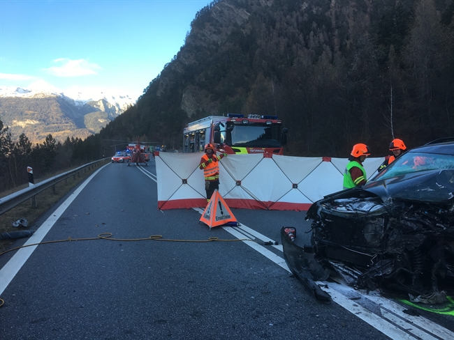verunfallter Personenwagen