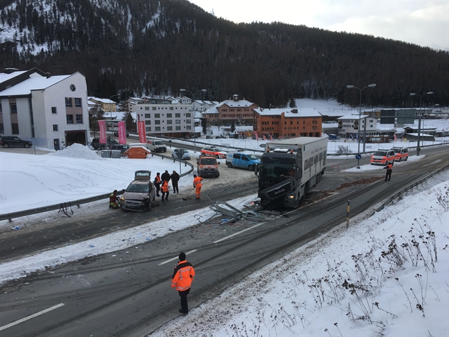 Übersichtsaufnahme der Unfallstelle
