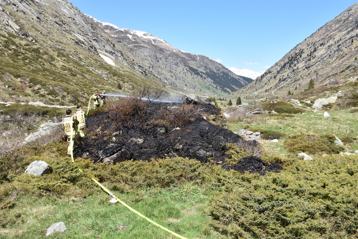 Flurbrandstelle im Val Medel