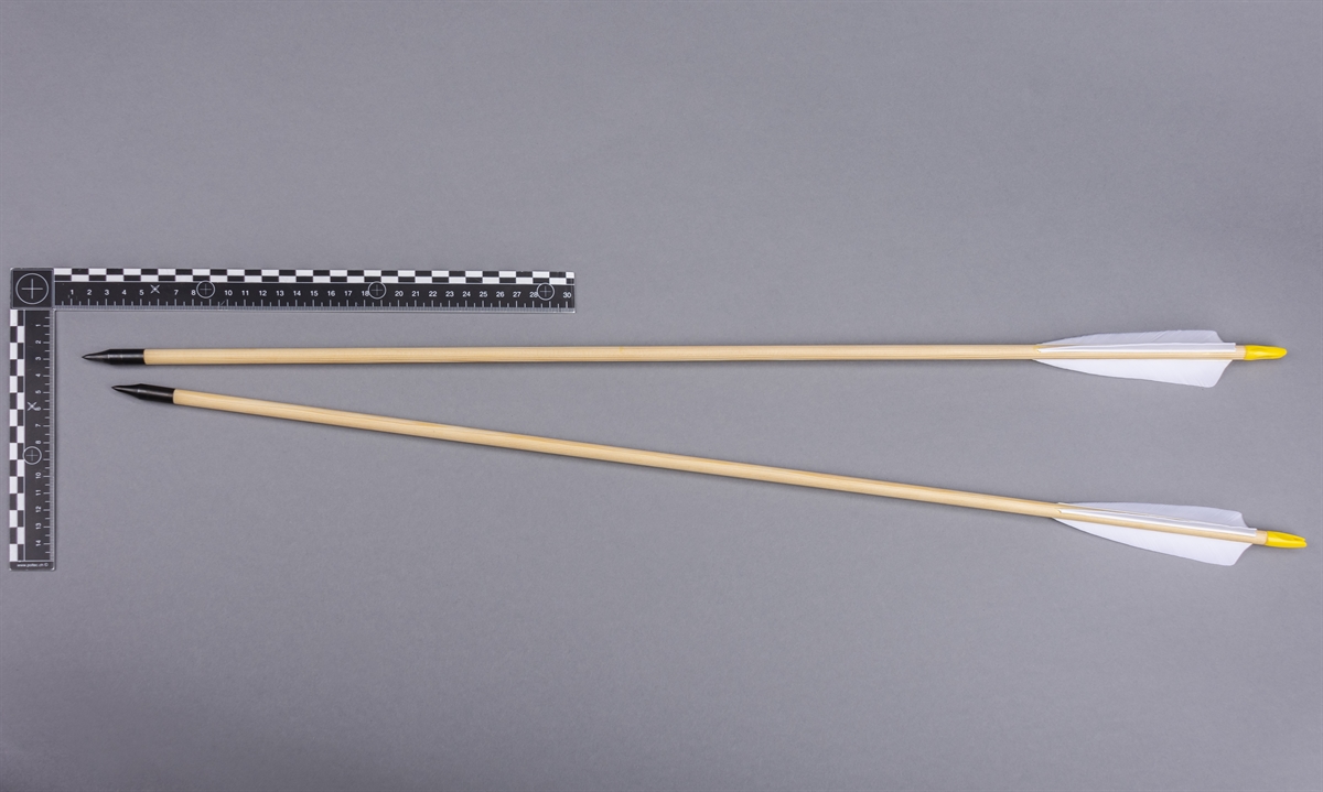 Links ein Massstab, rechts davon zwei Pfeile.