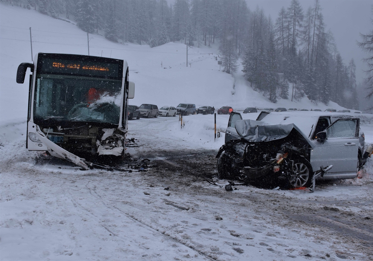 Unfallörtlichkeit Stützbachkurve Davos Wolfgang