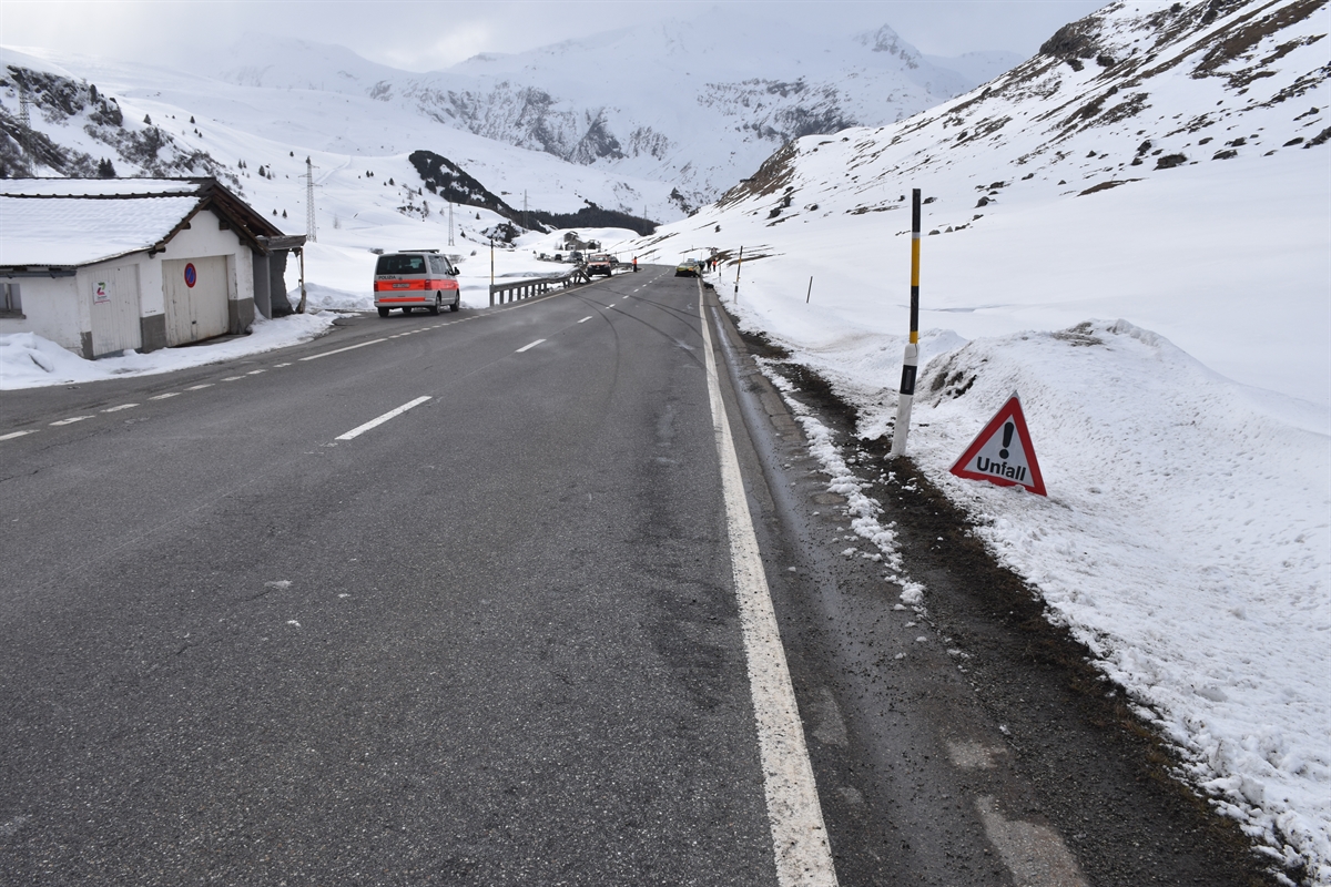 Unfallstelle Julierpassstrasse