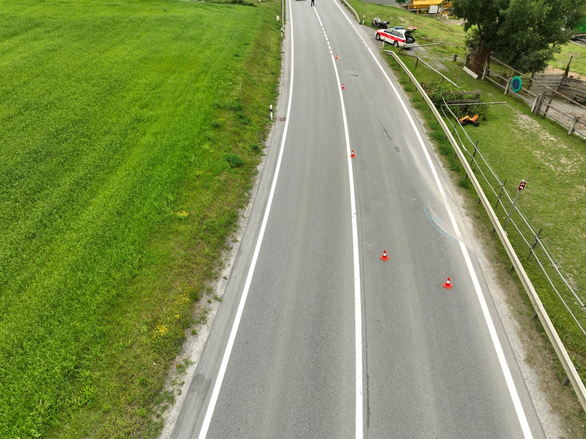 Drohnenbild Unfallstelle