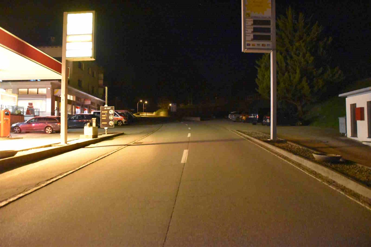 Unfallsituation beim Denner in Campacio/Zalende.