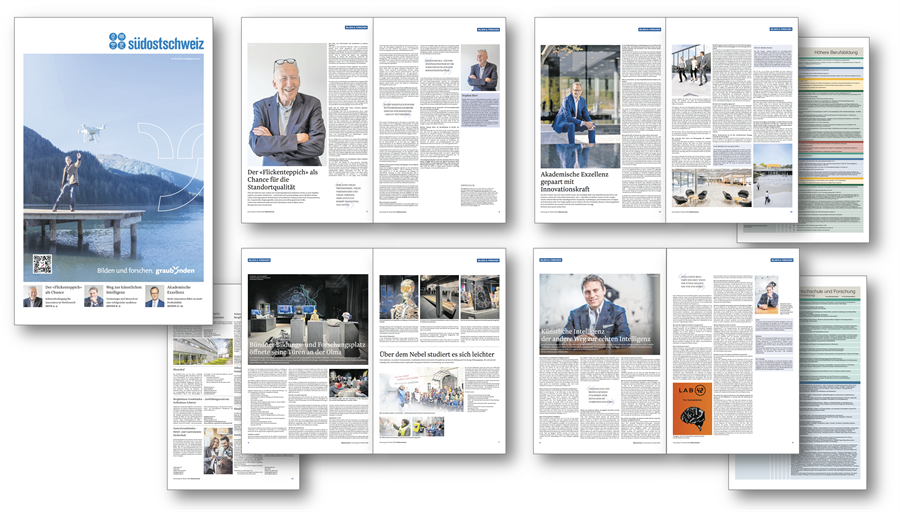 Ansicht Zeitungsseite der Sonderbeilage Bilden und forschen