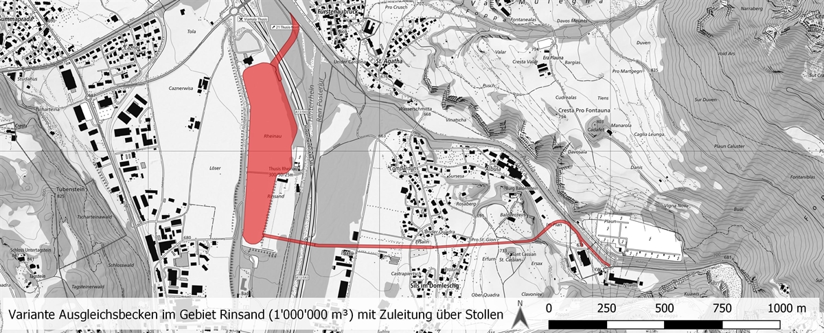 Karte Variante Ausgleichsbecken Rinsand