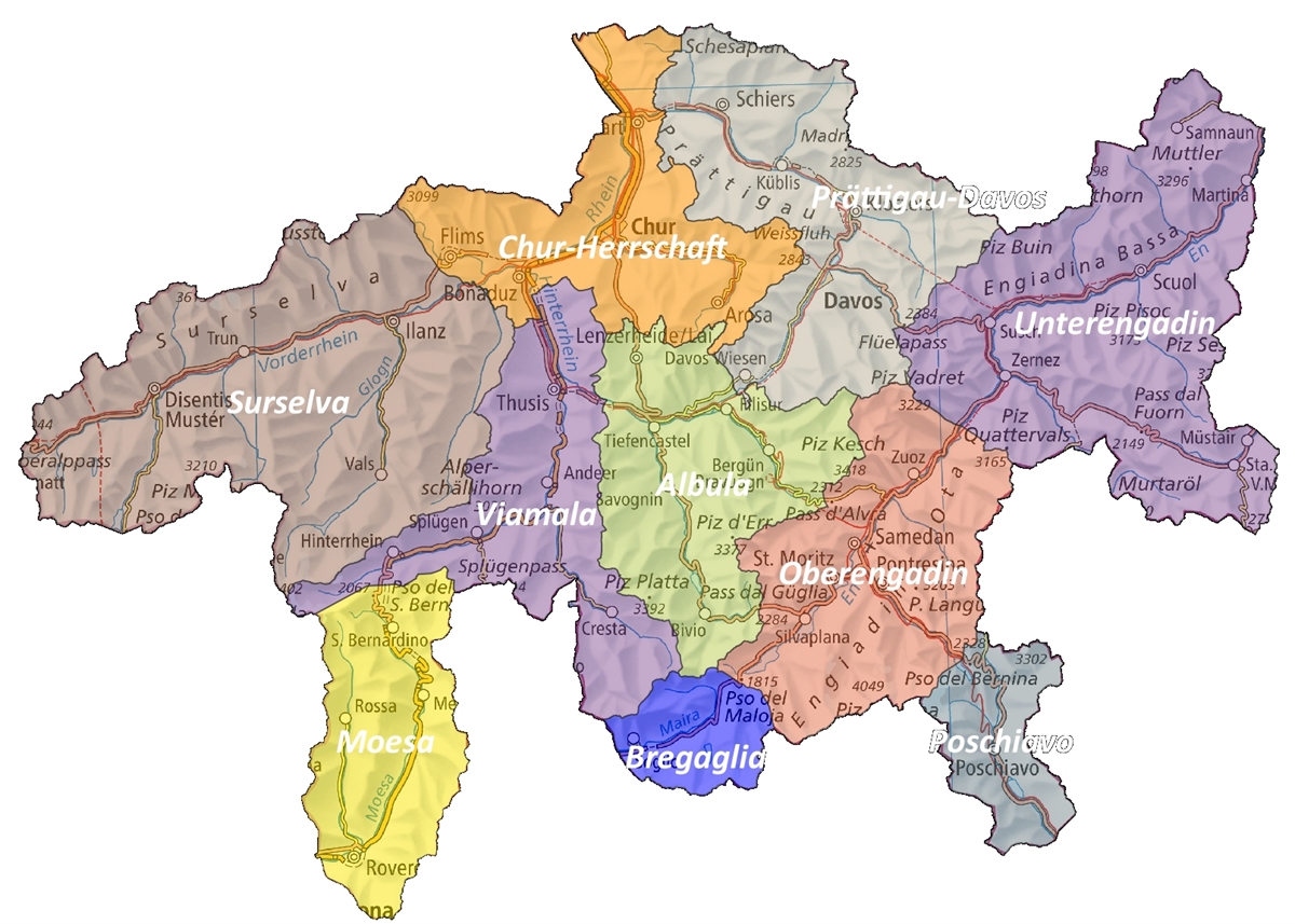 Regionen Graubünden