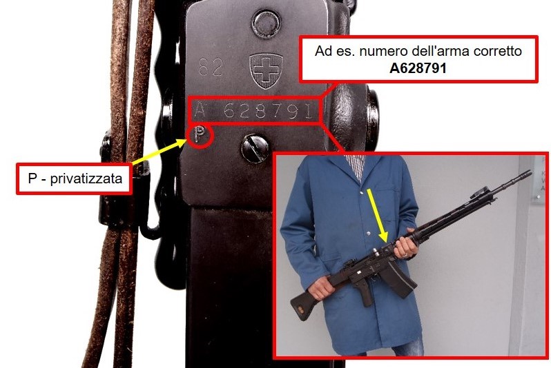 Sturmgewehr 57 (Bsp. A628791, Nummer oben auf dem Stgw zu finden)